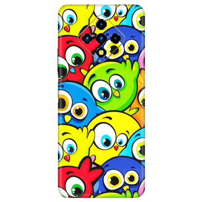 INFINIX Phone Skins (All Models) - Cute Fluffy Birds - 3D Embossed Finish (L-213) Infinix Zero 8i
