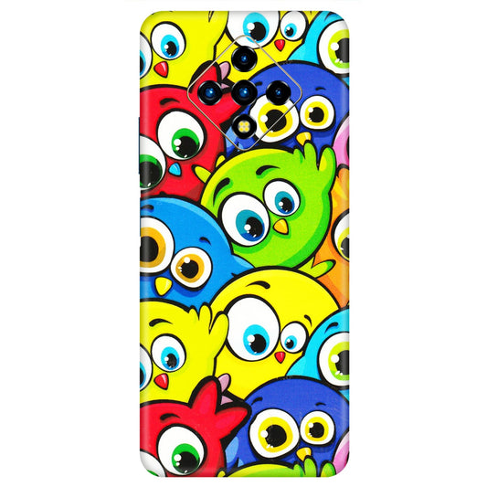 INFINIX Phone Skins (All Models) - Cute Fluffy Birds - 3D Embossed Finish (L-213) Infinix Zero 8i