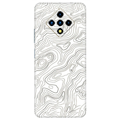 INFINIX Phone Skins (All Models) - White Black Swirls - 3D Embossed Finish (L-219) Infinix Zero 8i