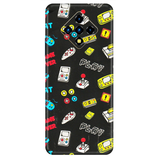INFINIX Phone Skins (All Models) - Gaming Doodles - 3D Embossed Finish (L-224) Infinix Zero 8i