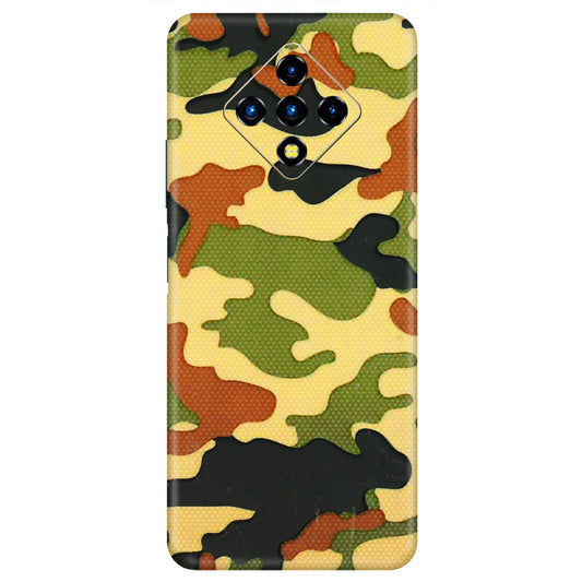 INFINIX Phone Skins (All Models) - Indian Military - 3D Embossed Finish (L-234) Infinix Zero 8i