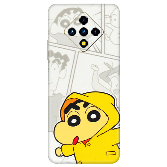 INFINIX Phone Skins (All Models) - Yellow Shinchan Comic - 3D Embossed Finish (L-246) Infinix Zero 8i