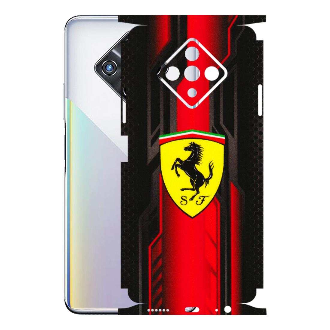 INFINIX Phone Skins (All Models) - Black Ferrari Logo - 3D Embossed Finish (L-253) Infinix Zero 8i