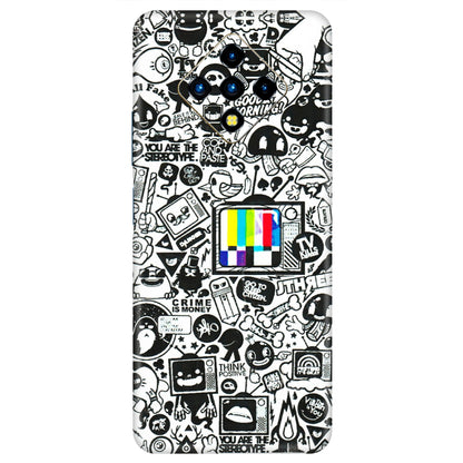 INFINIX Phone Skins (All Models) - Doodles Positive Art - 3D Embossed Finish (L-263) Infinix Zero 8i