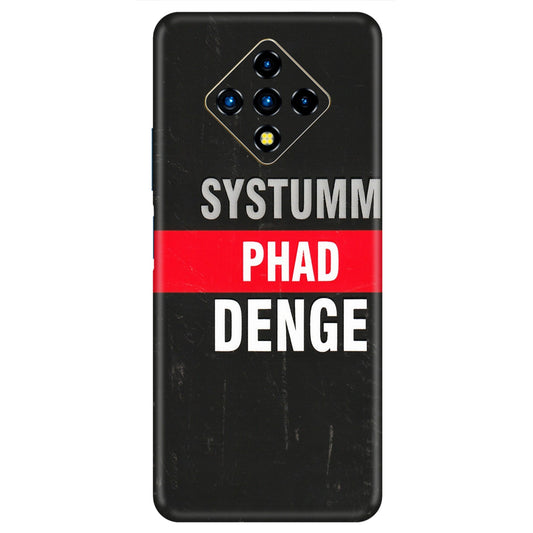 INFINIX Phone Skins (All Models) - Systumm Phad Denge - 3D Embossed Finish (L-278) Infinix Zero 8i