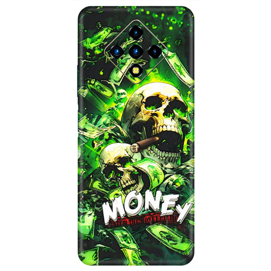 INFINIX Phone Skins (All Models) - Skull Money - 3D Embossed Finish (L-303) Infinix Zero 8i