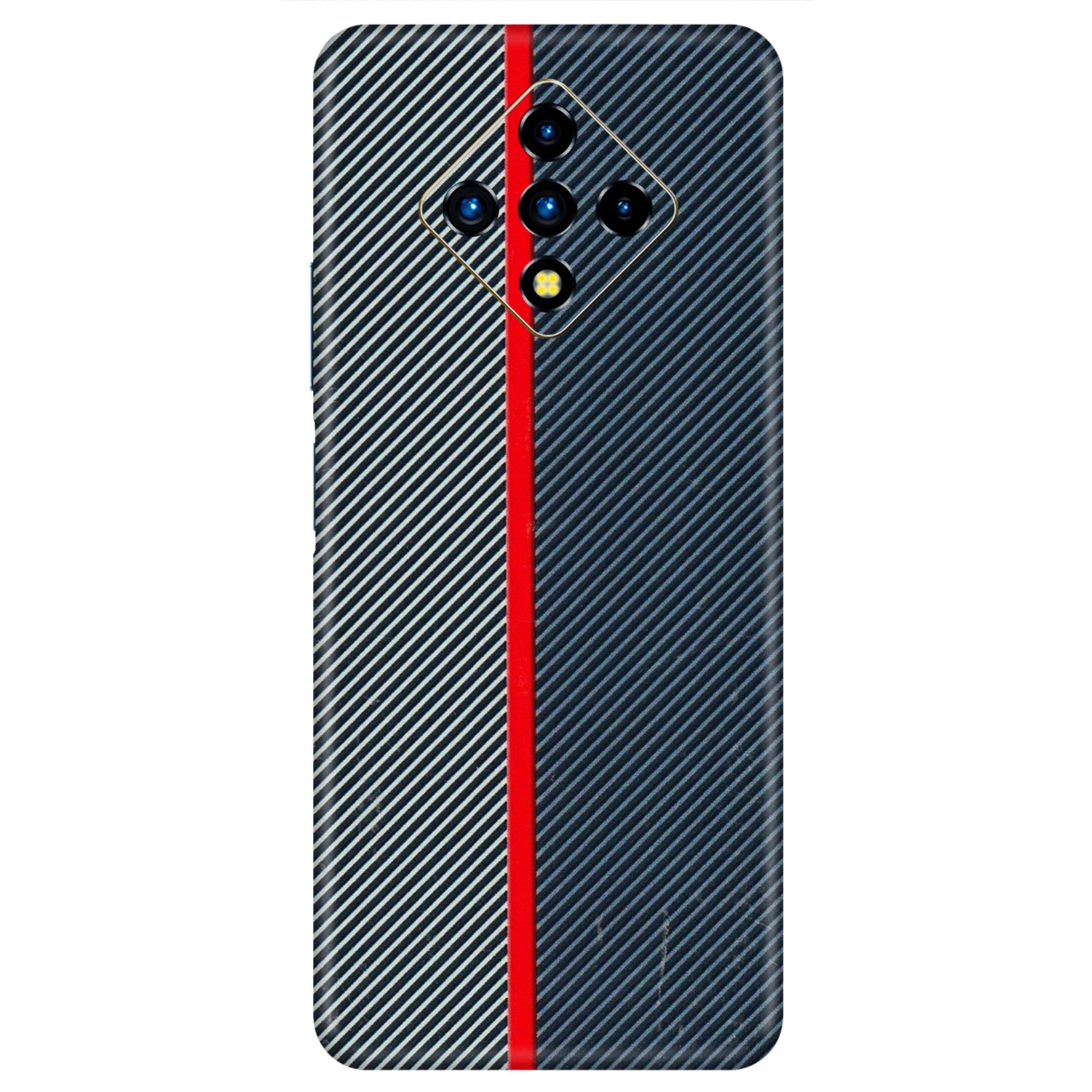 INFINIX Phone Skins (All Models) - Blue Sober Lines - 3D Embossed Finish (L-305) Infinix Zero 8i