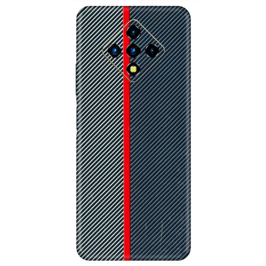 INFINIX Phone Skins (All Models) - Blue Sober Lines - 3D Embossed Finish (L-305) Infinix Zero 8i