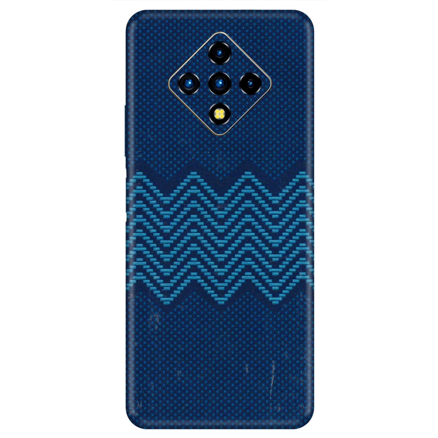 INFINIX Phone Skins (All Models) - Blue Sober Waves - 3D Embossed Finish (L-306) Infinix Zero 8i