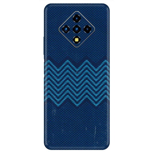 INFINIX Phone Skins (All Models) - Blue Sober Waves - 3D Embossed Finish (L-306) Infinix Zero 8i