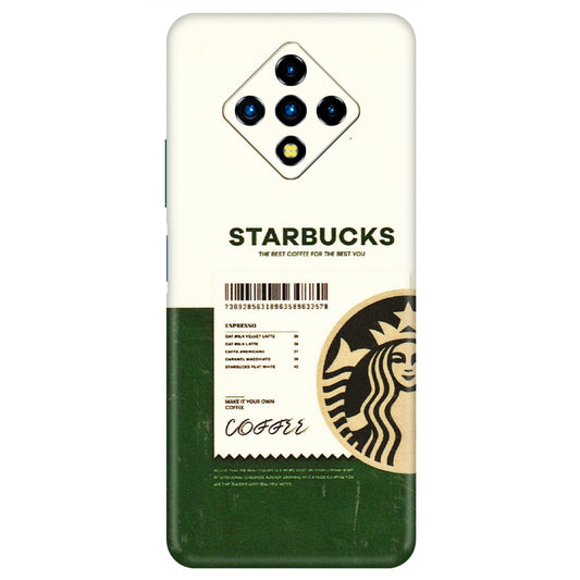 INFINIX Phone Skins (All Models) - Starbucks Barcode - 3D Embossed Finish (L-308) Infinix Zero 8i