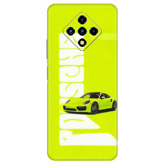 INFINIX Phone Skins (All Models) - Lime Green Porche - 3D Embossed Finish (L-30) Infinix Zero 8i