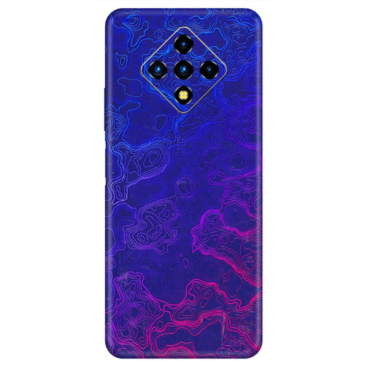 INFINIX Phone Skins (All Models) - Purple Ripples Swirl - 3D Embossed Finish (L-314) Infinix Zero 8i