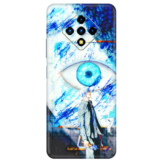 INFINIX Phone Skins (All Models) - Anime Sea Blue Eye - 3D Embossed Finish (L-318) Infinix Zero 8i