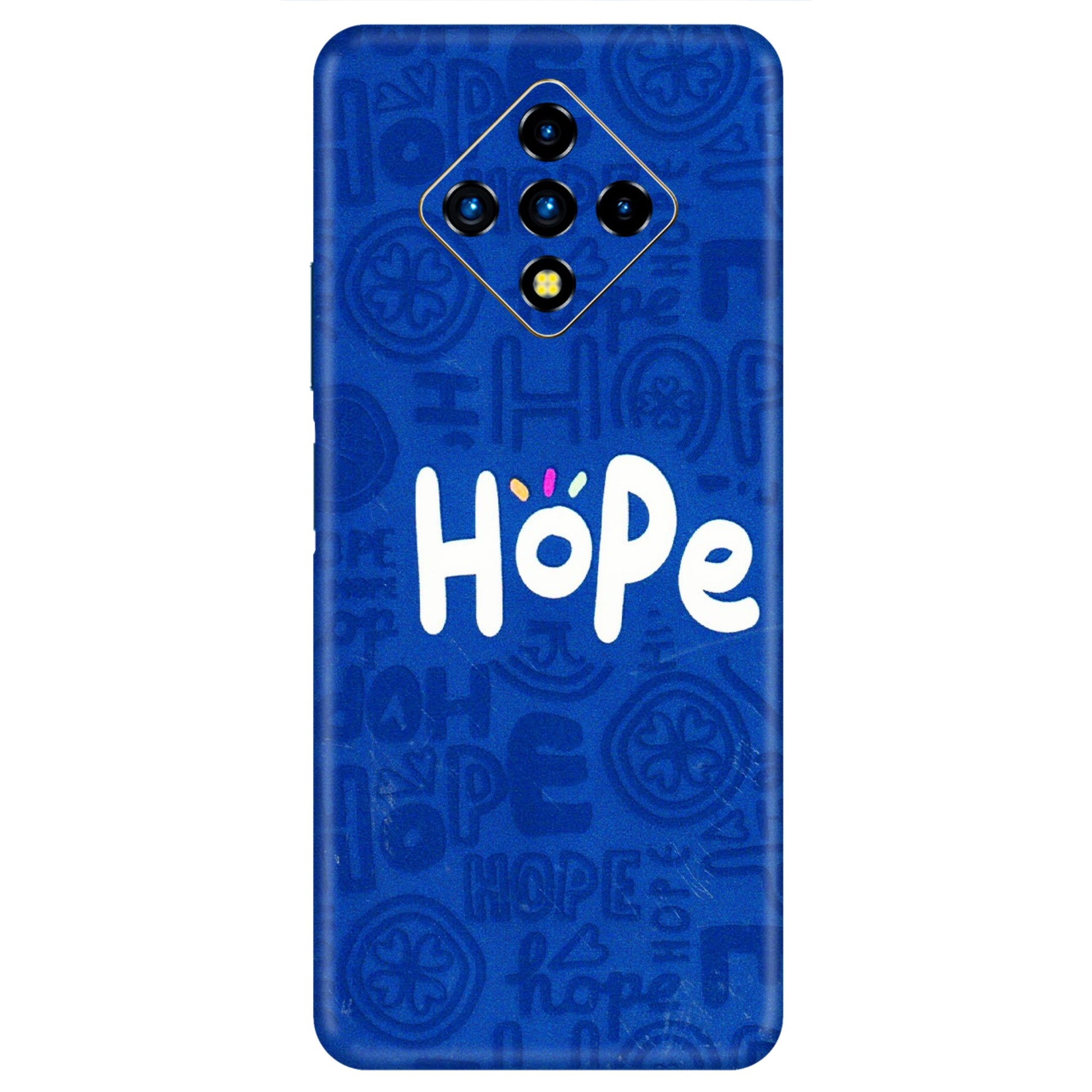 INFINIX Phone Skins (All Models) - Hope Doodles Blue - 3D Embossed Finish (L-43) Infinix Zero 8i