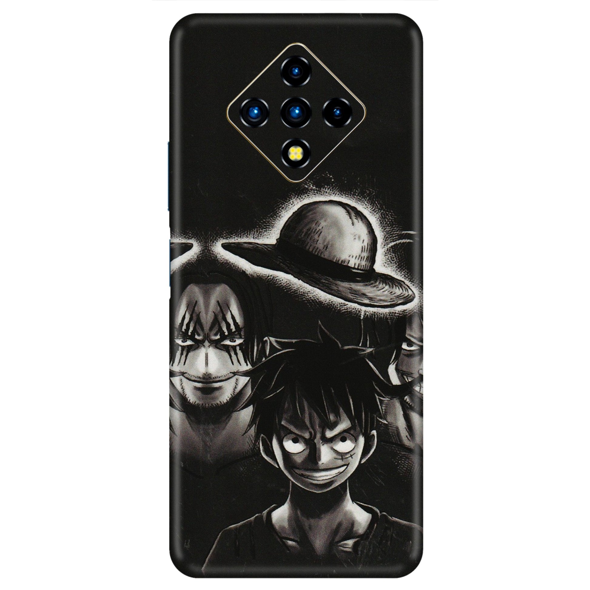 INFINIX Phone Skins (All Models) - Black Luffy Hat - 3D Embossed Finish (L-57) Infinix Zero 8i
