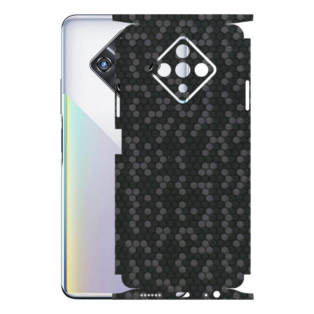 INFINIX Phone Skins (All Models) - Black Grey Honeycomb Sober - 3D Embossed Finish (L-85) Infinix Zero 8i