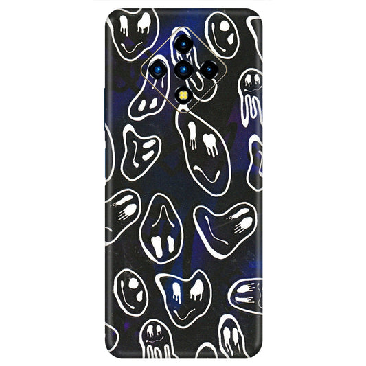 INFINIX Phone Skins (All Models) - Distorted Smileys - 3D Embossed Finish (L-92) Infinix Zero 8i