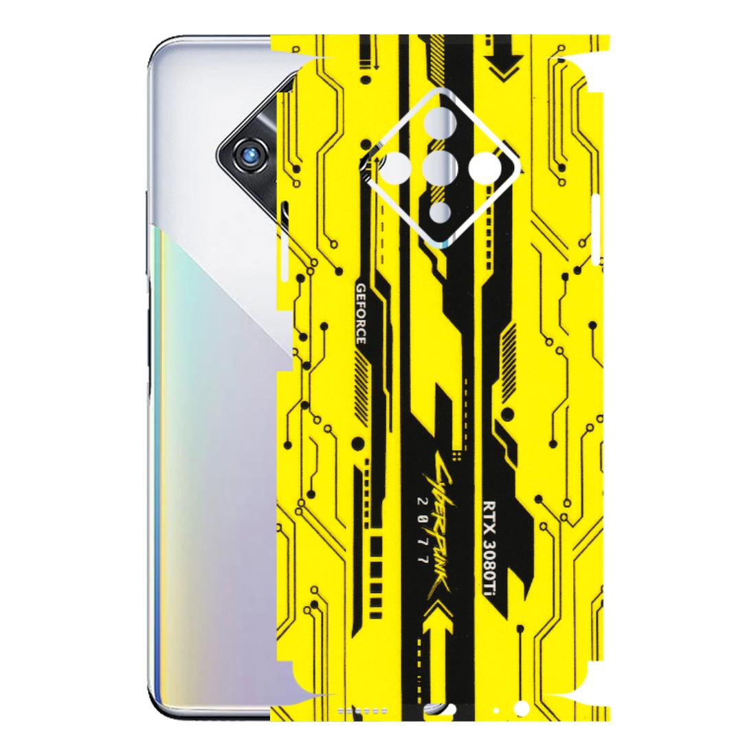INFINIX Phone Skins (All Models) - Yellow Cyberpunk - 3D Embossed Finish (L-93) Infinix Zero 8i
