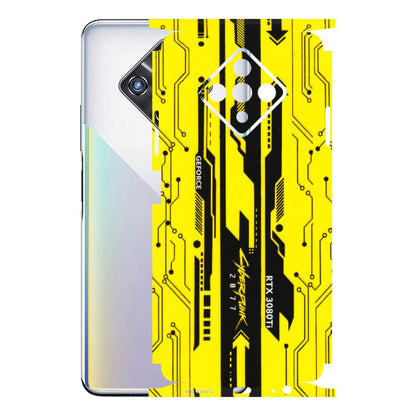 INFINIX Phone Skins (All Models) - Yellow Cyberpunk - 3D Embossed Finish (L-93) Infinix Zero 8i