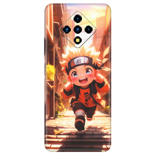 INFINIX Phone Skins (All Models) - Naruto Cute Toon Running - Matte Finish (M-04) Infinix Zero 8i