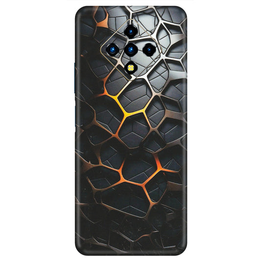 INFINIX Phone Skins (All Models) - New Abstract Graphite Tiles - Matte Finish (M-130) Infinix Zero 8i