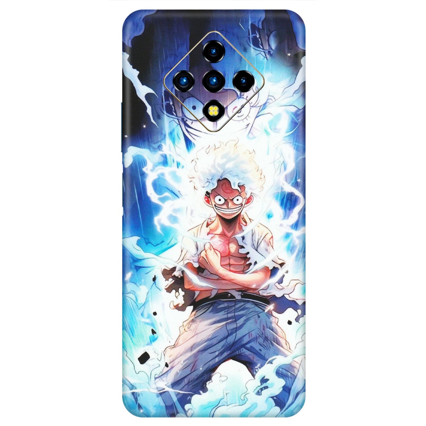 INFINIX Phone Skins (All Models) - Blue Thunder Luffy Anime - Matte Finish (M-132) Infinix Zero 8i