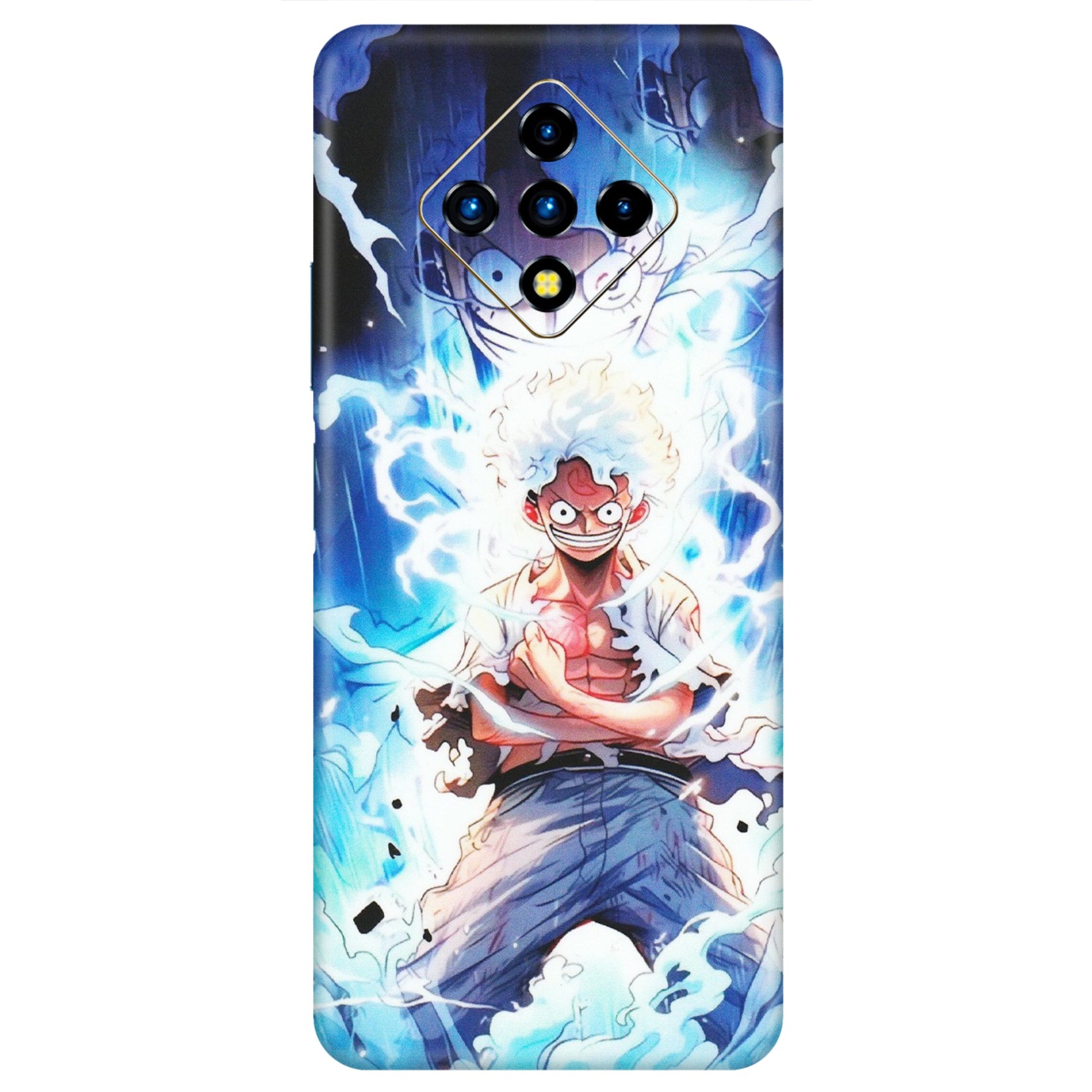 INFINIX Phone Skins (All Models) - Blue Thunder Luffy Anime - Matte Finish (M-132) Infinix Zero 8i