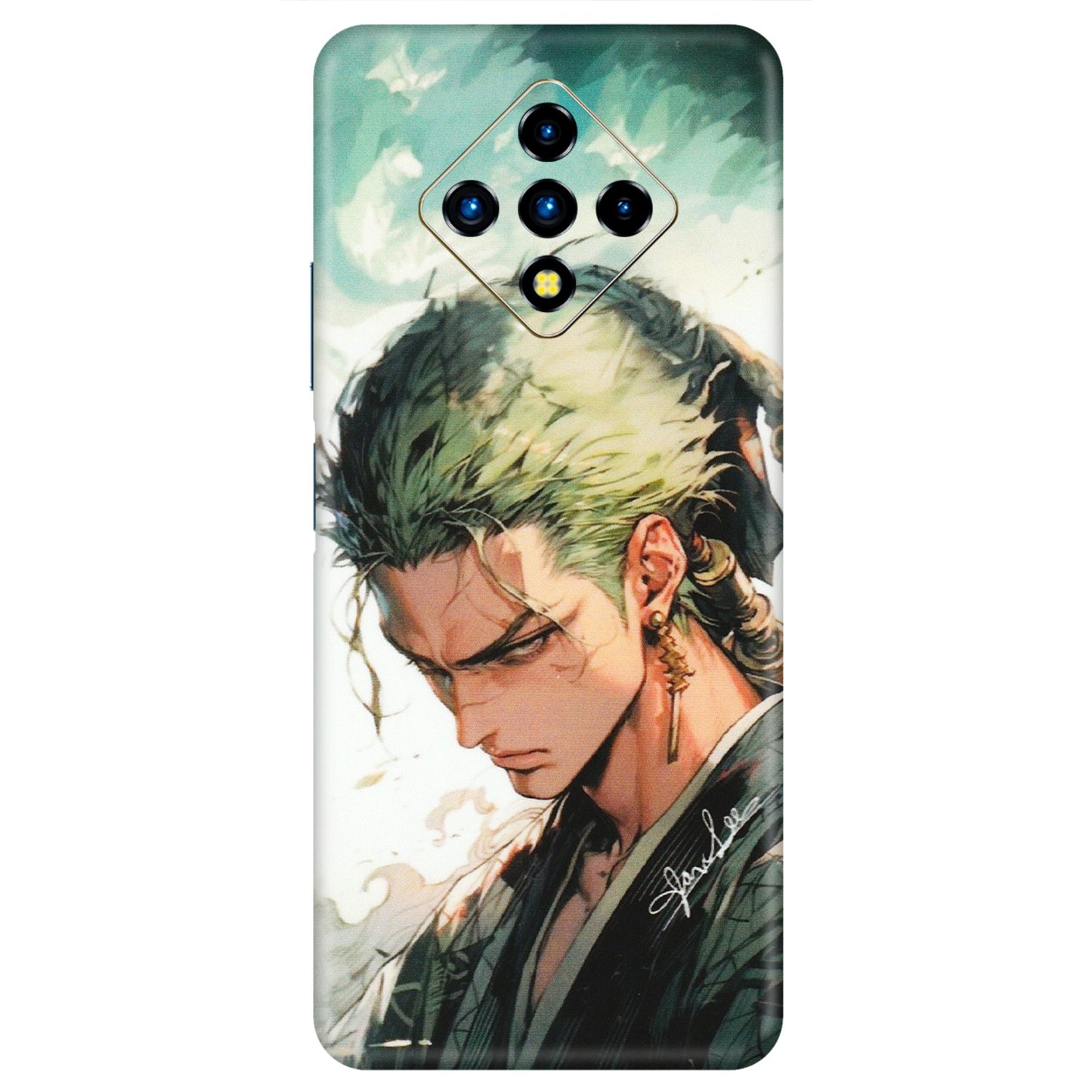 INFINIX Phone Skins (All Models) - New Roronoa Zoro One Picece Anime - Matte Finish (M-140) Infinix Zero 8i