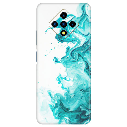 INFINIX Phone Skins (All Models) - Sky Blue Abstract Colour - Matte Finish (M-146) Infinix Zero 8i