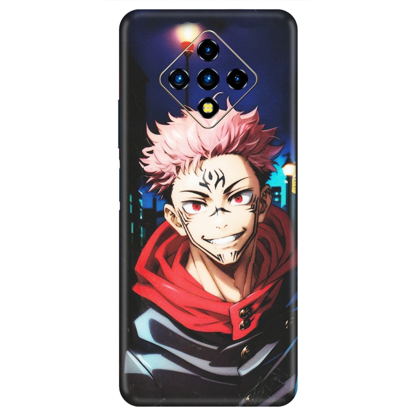 INFINIX Phone Skins (All Models) - Yuji Itadori Funny Face Anime - Matte Finish (M-152) Infinix Zero 8i
