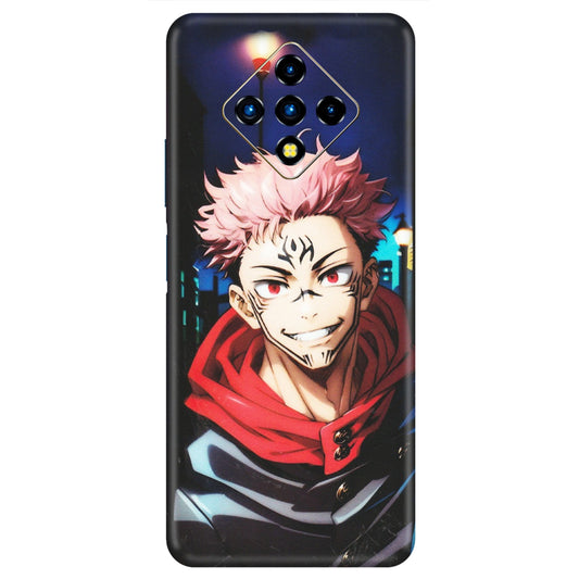 INFINIX Phone Skins (All Models) - Yuji Itadori Funny Face Anime - Matte Finish (M-152) Infinix Zero 8i