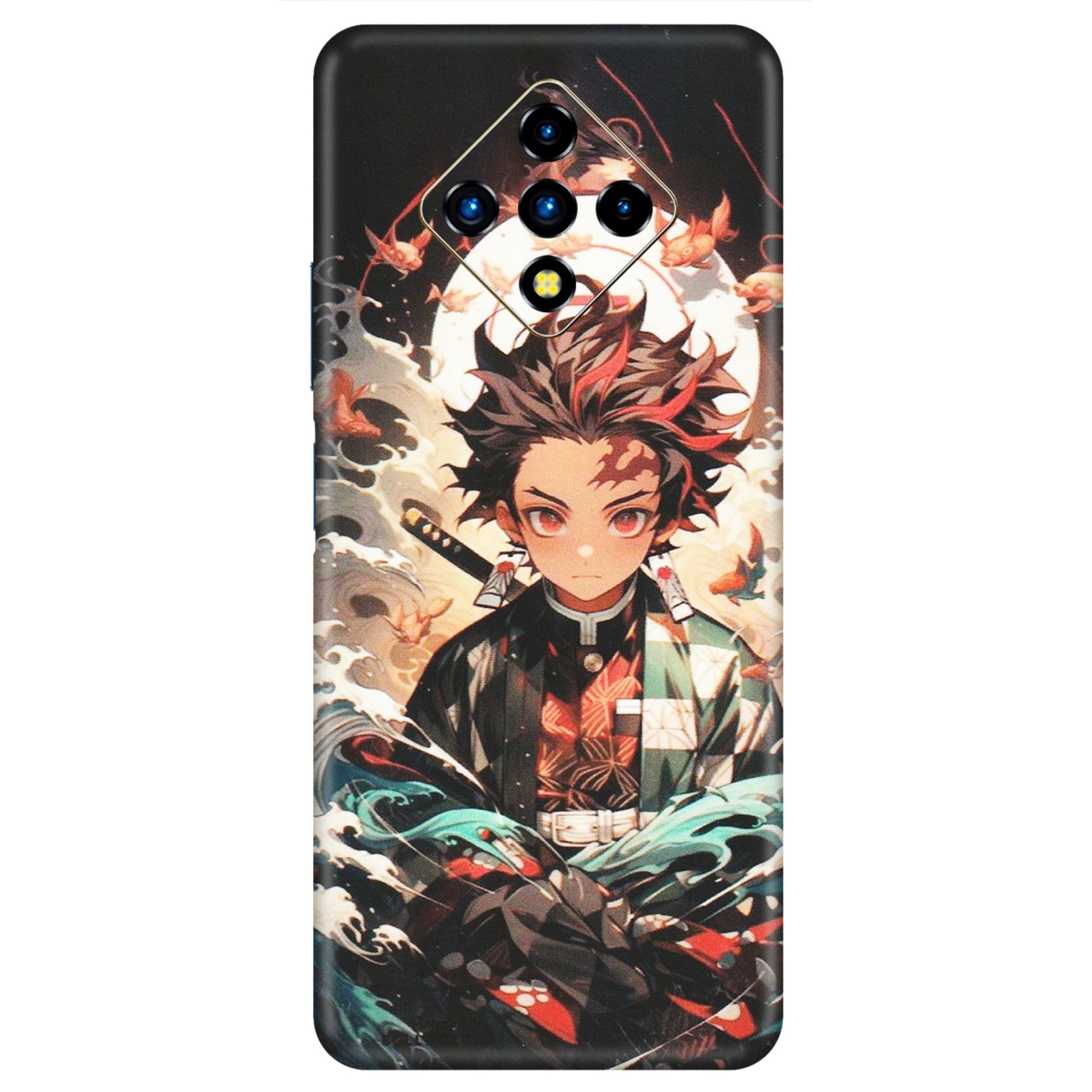 INFINIX Phone Skins (All Models) - Tanjiro Demon Slayer Anime - Matte Finish (M-158) Infinix Zero 8i