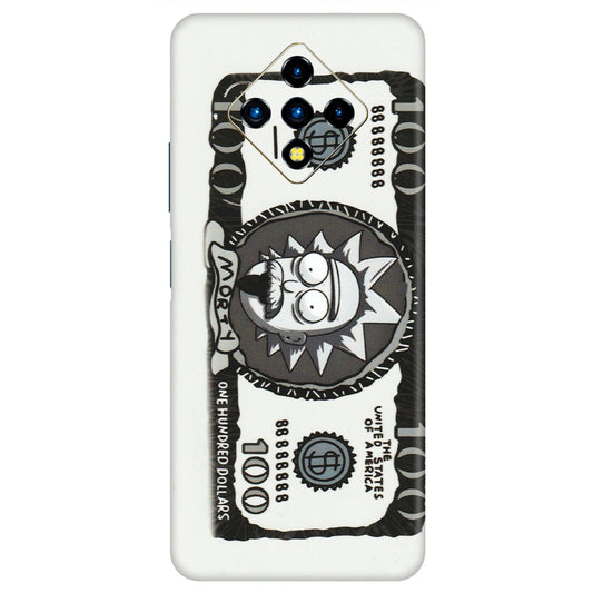INFINIX Phone Skins (All Models) - Rick And Morty Hundred Dollar Anime - Matte Finish (M-161) Infinix Zero 8i