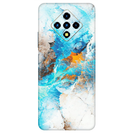 INFINIX Phone Skins (All Models) - Blue Waves Abstract - Matte Finish (M-19) Infinix Zero 8i