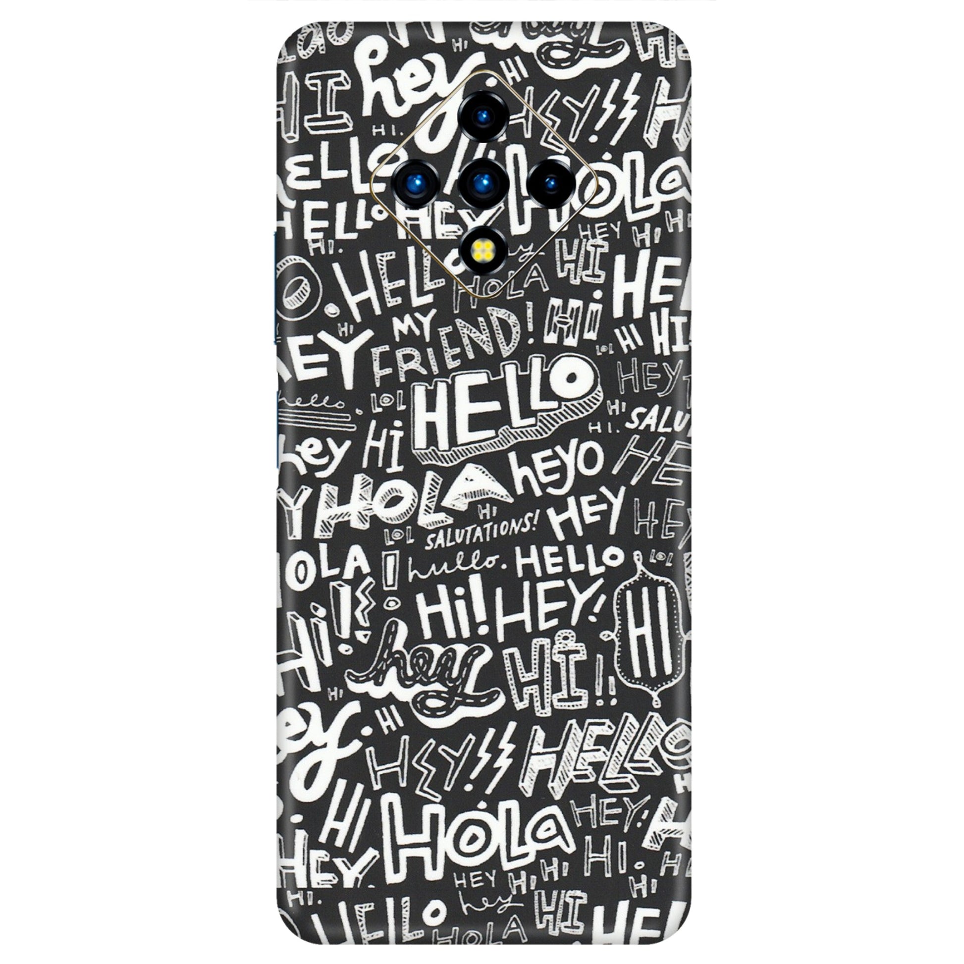INFINIX Phone Skins (All Models) - Hi Hello Doodles - Matte Finish (M-25) Infinix Zero 8i