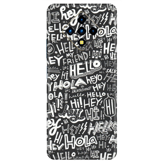 INFINIX Phone Skins (All Models) - Hi Hello Doodles - Matte Finish (M-25) Infinix Zero 8i