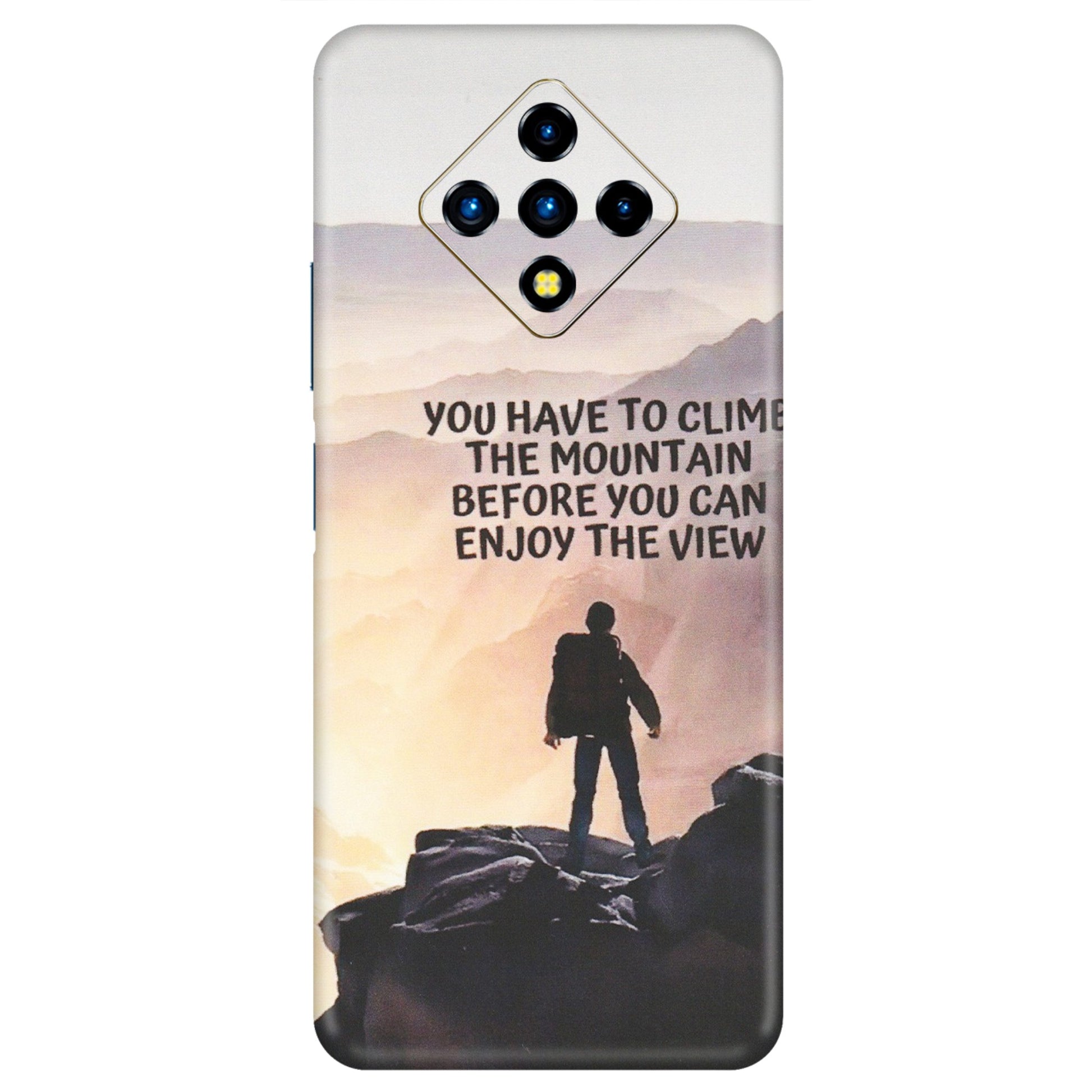 INFINIX Phone Skins (All Models) - Motivational Hiking Mountain - Matte Finish (M-28) Infinix Zero 8i