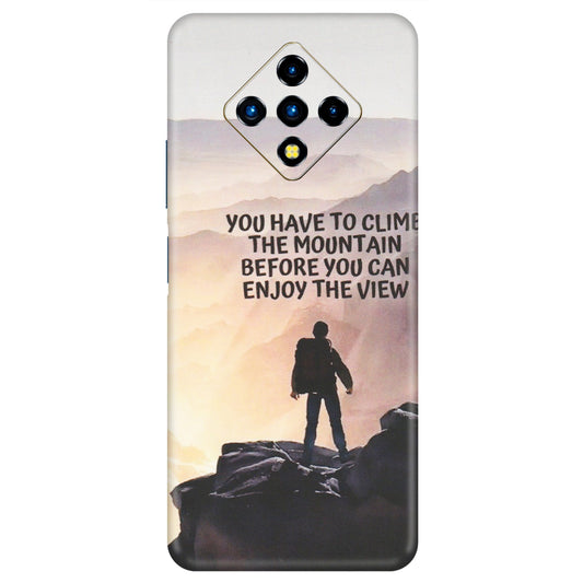 INFINIX Phone Skins (All Models) - Motivational Hiking Mountain - Matte Finish (M-28) Infinix Zero 8i