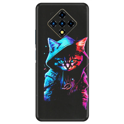 INFINIX Phone Skins (All Models) - Cyberpunk Cat - Matte Finish (M-45) Infinix Zero 8i