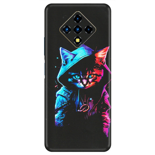 INFINIX Phone Skins (All Models) - Cyberpunk Cat - Matte Finish (M-45) Infinix Zero 8i