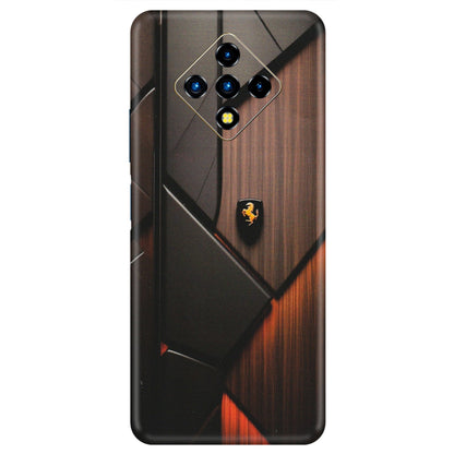 INFINIX Phone Skins (All Models) - Lambo Beauty Wood Pattern Sober - Matte Finish (M-51) Infinix Zero 8i