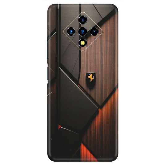 INFINIX Phone Skins (All Models) - Lambo Beauty Wood Pattern Sober - Matte Finish (M-51) Infinix Zero 8i