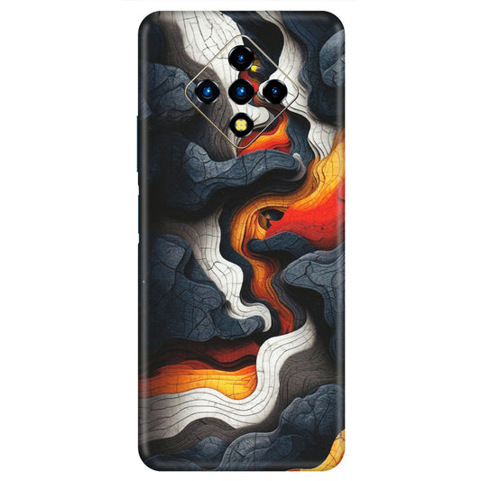 INFINIX Phone Skins (All Models) - Abstract Volcanic Layers - Matte Finish (M-52) Infinix Zero 8i