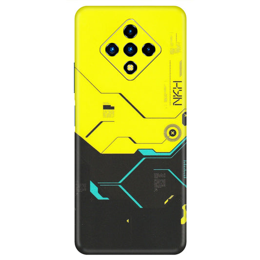 INFINIX Phone Skins (All Models) - Black Yellow Technica - Matte Finish (M-53) Infinix Zero 8i