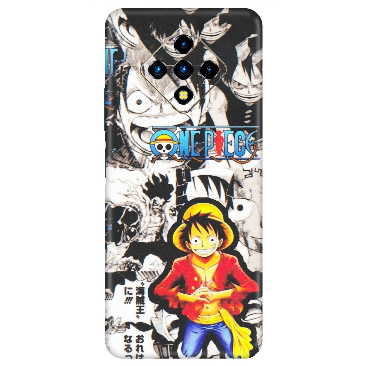 INFINIX Phone Skins (All Models) - One Piece B&W - Matte Finish (M-63) Infinix Zero 8i