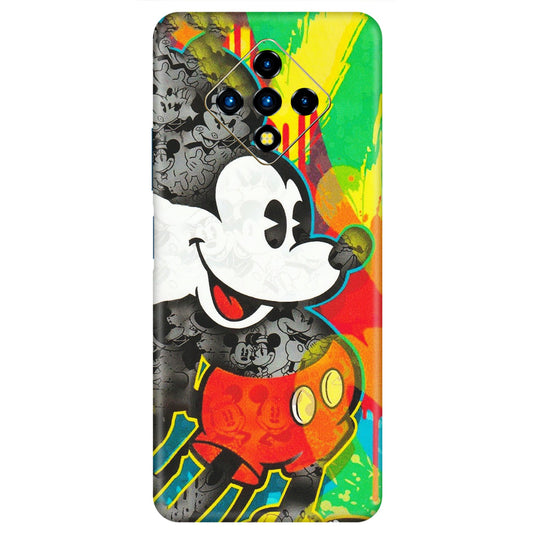 INFINIX Phone Skins (All Models) - Multiple Mickey With Colourful Texture - Matte Finish (M-84) Infinix Zero 8i