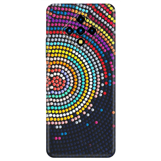 INFINIX Phone Skins (All Models) - Rainbow Dot Mandala - Matte Finish (M-97) Infinix Zero 8i