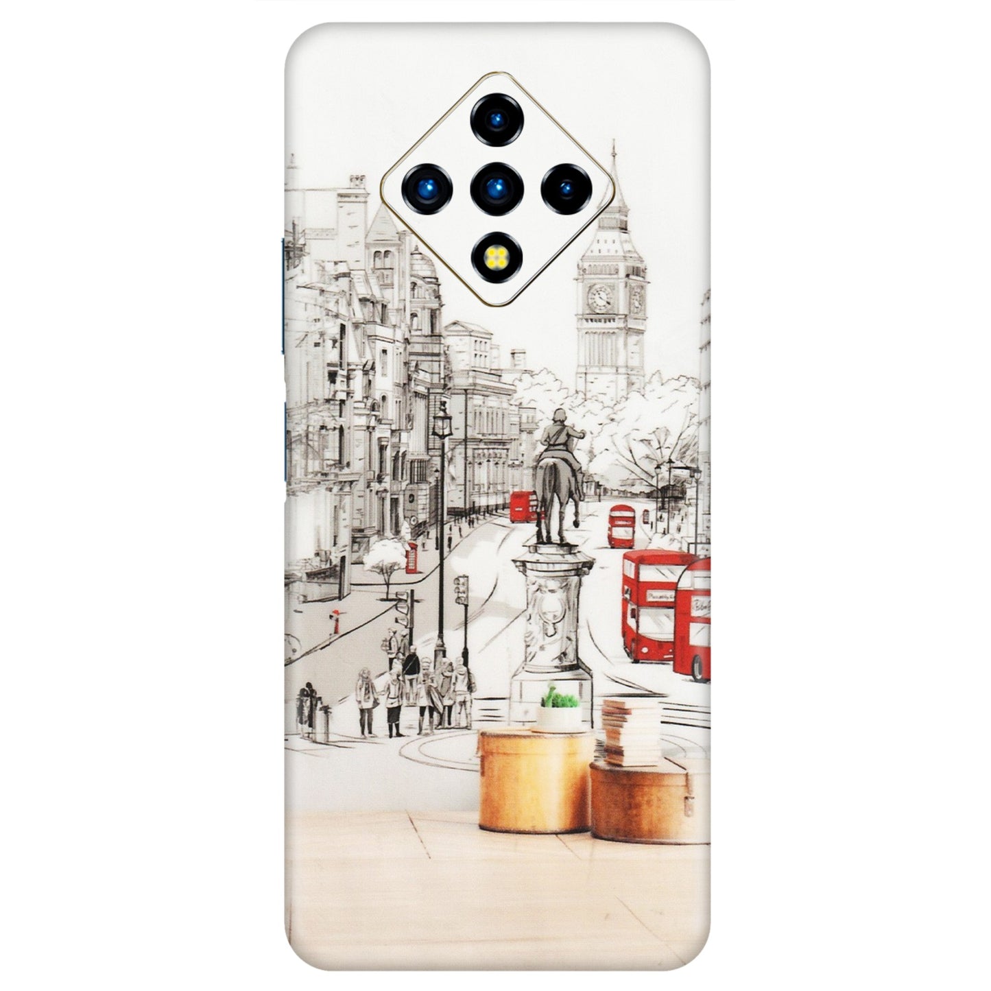 INFINIX Phone Skins (All Models) - London Street - Transparent Finish (T-02) Infinix Zero 8i