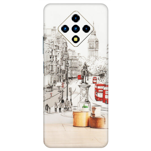 INFINIX Phone Skins (All Models) - London Street - Transparent Finish (T-02) Infinix Zero 8i